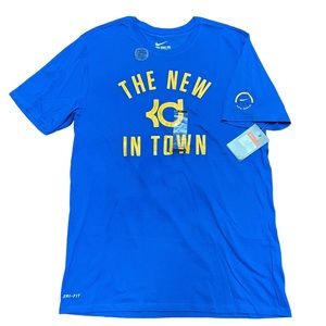 The Nike Tee New KD in Town Athletic Cut Dri-fit Men's Blue T-shirt size Large